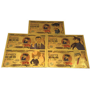 Ücretsiz kargo özel Yen para Anime Conan 24 K altın banka not plastik banknot - Product Image 1