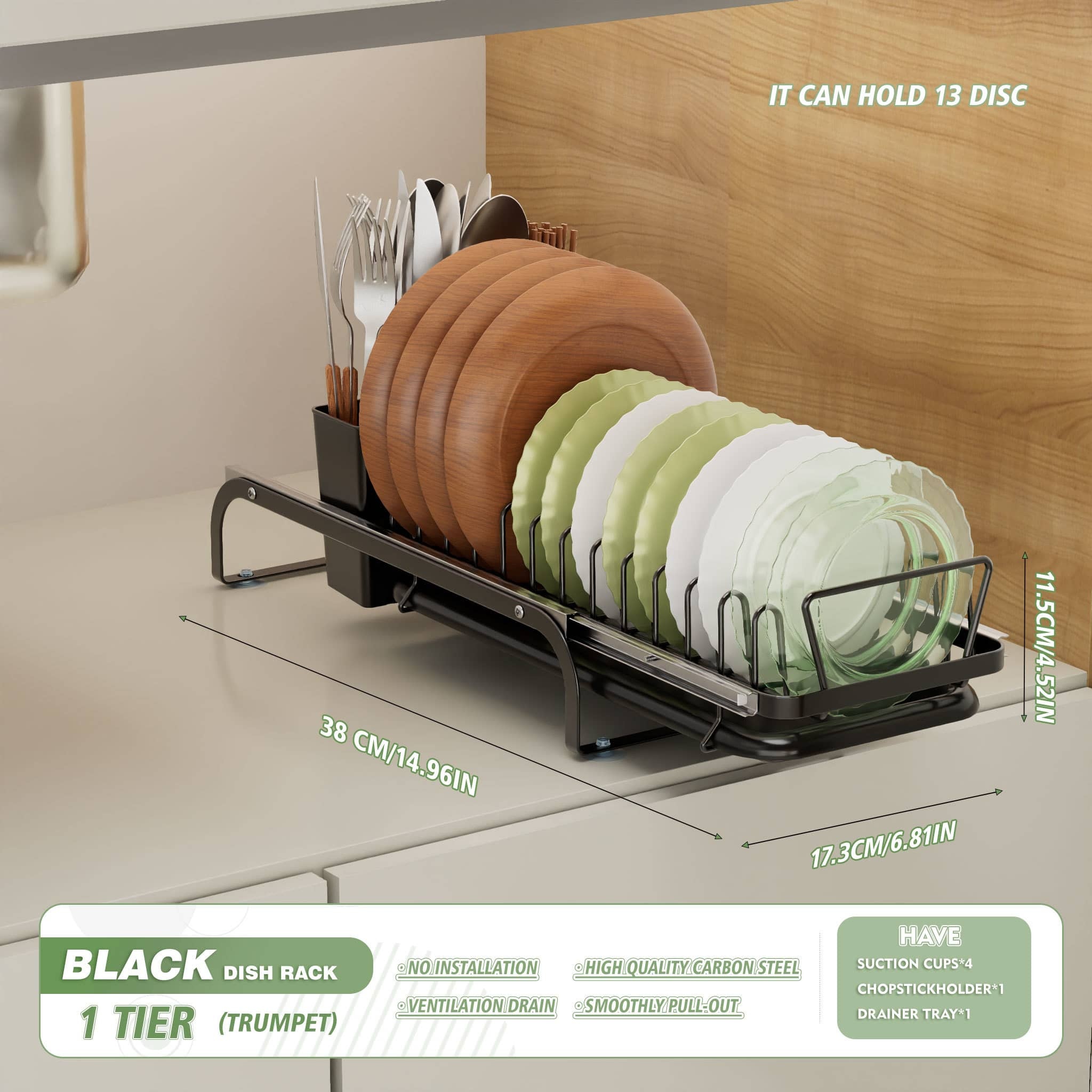 Black*small size*1-layer (dish)