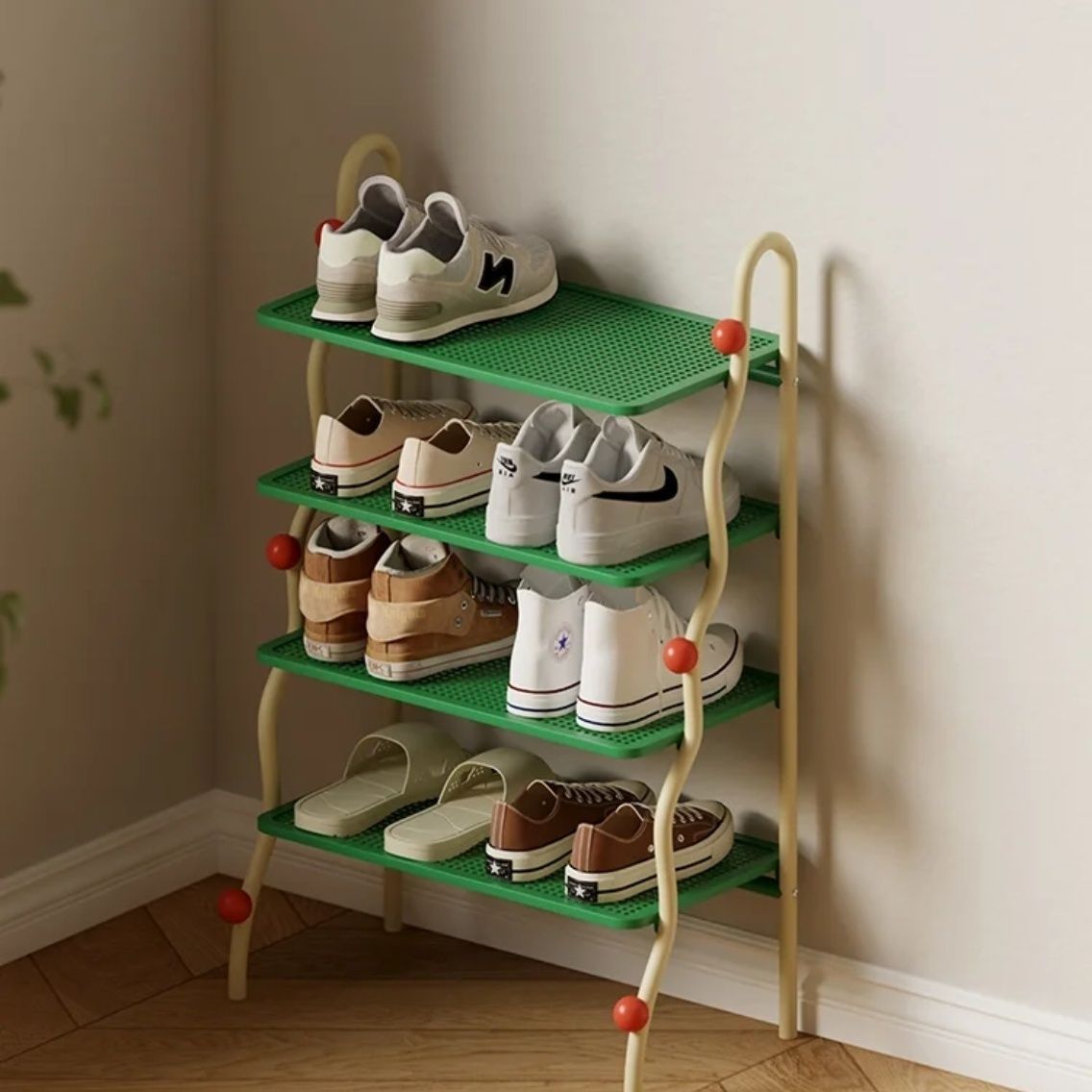 4-tier shoe rack