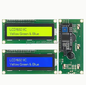 1602A 5V gelbg grüner Bildschirm mit Blacklight 1602 16×2 LCD-Display IIC/I2CModule LCD1602 für Raspberry Pi Arduino STM32 DIY