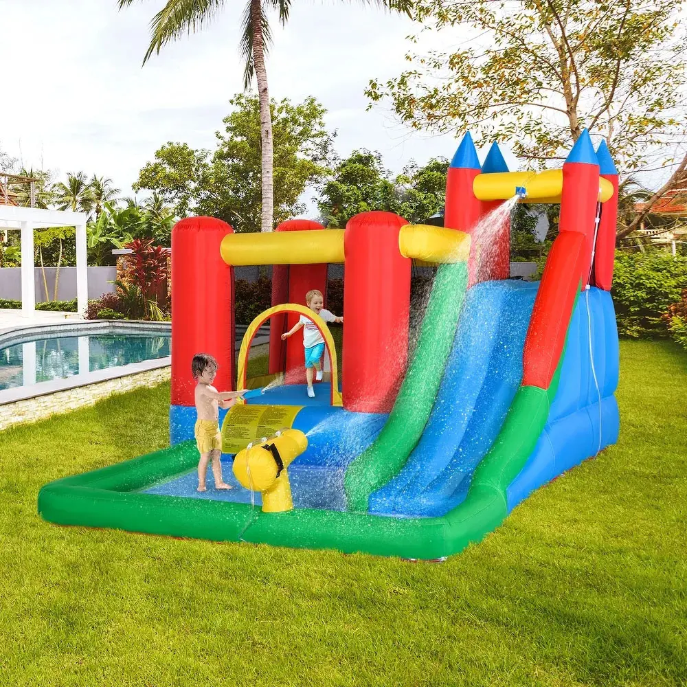 House Bounce Commercial White Slide Bouncy Water Combo con castello Sale Kids Moon Houses Blower Mini Big buttafuori gonfiabile