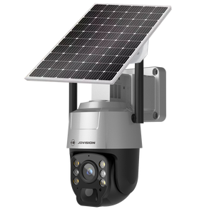 Cámara de seguridad de visión nocturna CCTV solar de 3MP con batería de 10000mAh, sirena incorporada y sensor CMOS de micrófono, 1 unidad - Product Image 1