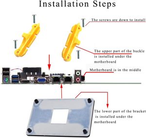 AM4 Backplane <strong>CPU</strong> Heat Sink Bracket Motherboard <strong>CPU</strong> Fan Cooling Installation Board Suitable for AM4 AMD <strong>Sockets</strong>