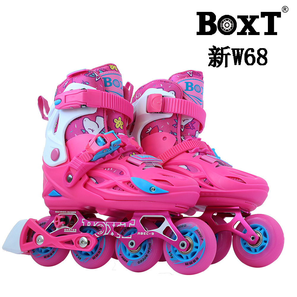 Modèle de roue verrouillable rose w68 pour enfants