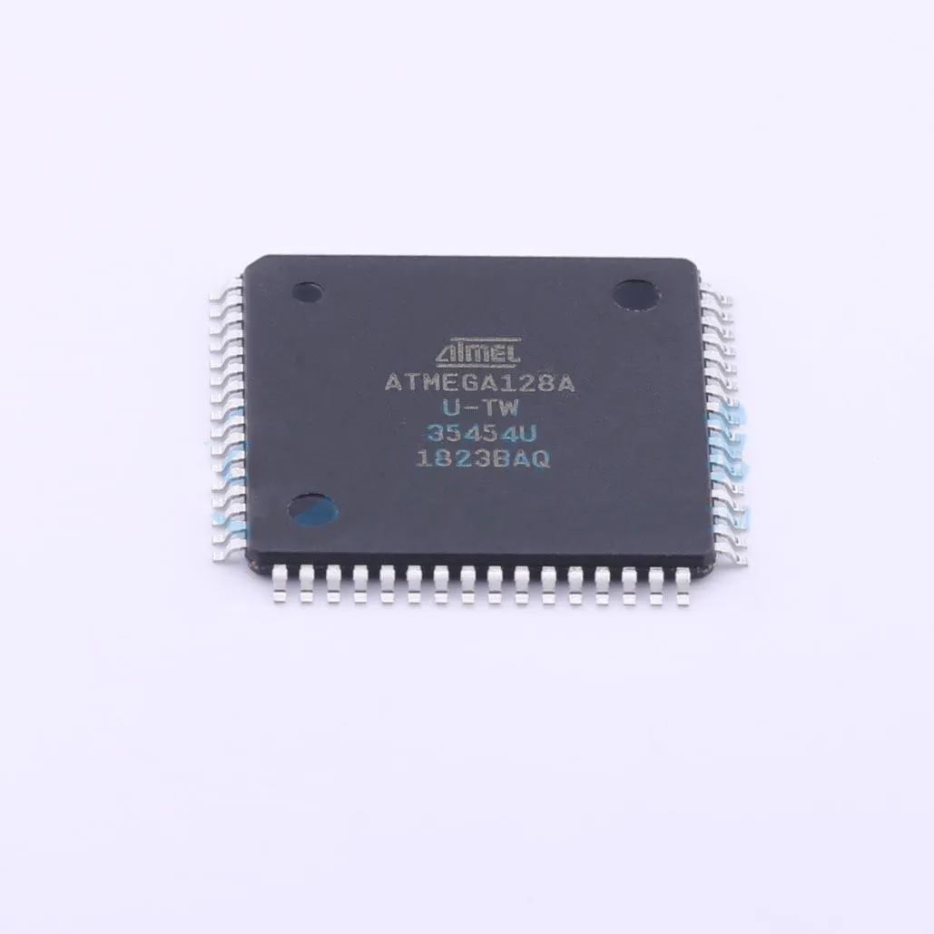 새로운 오리지널 ATMEGA128 8BIT MCU 128KB 플래시 64TQFP ATmega 마이크로 컨트롤러 IC 칩 전자 부품 ATMEGA128A-AU