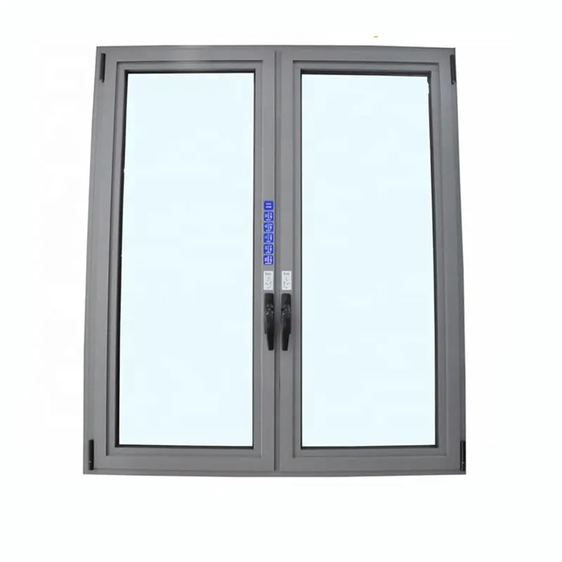 Thermal Break Aluminum Windows Frame double glazing french window energy efficient casement steel window for sale