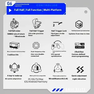 Machenike G6 V2 Gamepad Tri-Mode Wireless Bluetooth Hall Linear Trigger Customized <strong>Controller</strong> for Pc xbx Switch Computer Gifts
