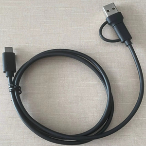 Cable multicargador 2 en 1 tipo C USB A/C macho a tipo C macho carga rápida cobre puro para impresora ordenador y escáner de código de barras