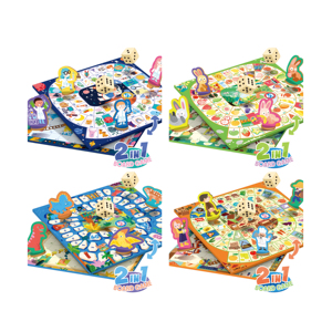 2で1面白い漫画3dアートボードおもちゃ遊びチェスゲームボードパズルボードゲーム子供のための子供のチェスゲームおもちゃ - Product Image 2