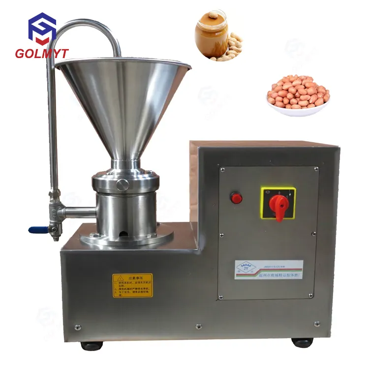 Automatic colloid mill peanut butter making machine/low price colloid mill pepper maker machine/vertical colloid mill