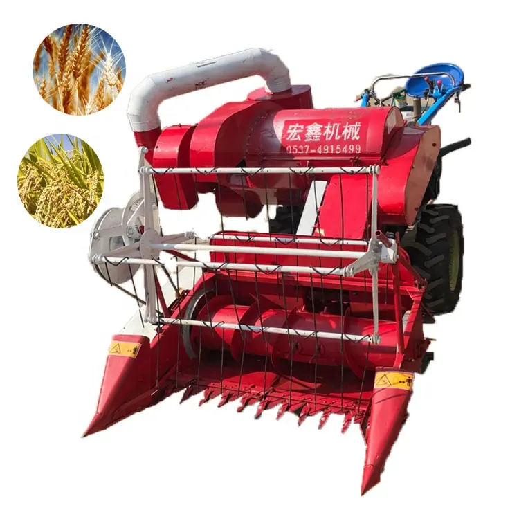 Mesin panen beras Diesel 15HP Harga kombinasi gandum genggam dari pemanen kecil yang dijual di Afrika