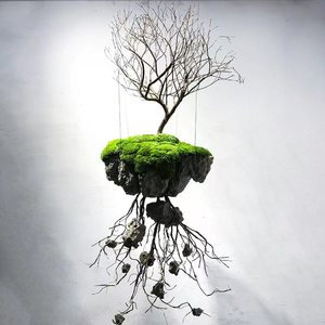 スペースデコレーションクリエイティブハンギングアートランドスケープ浮き枯れた木の枝人工植物ショーケース天井マッチング - Product Image 1