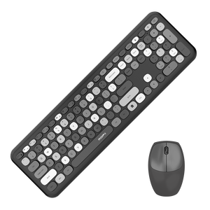 MOFii Cute 104 <strong>Keys</strong> 666 Full-<strong>Sized</strong> Typewriter Keycap Colorful <strong>Keyboards</strong> <strong>Computer</strong> Laptop Desktop Wireless <strong>Keyboard</strong> and Mouse - Product Image 5