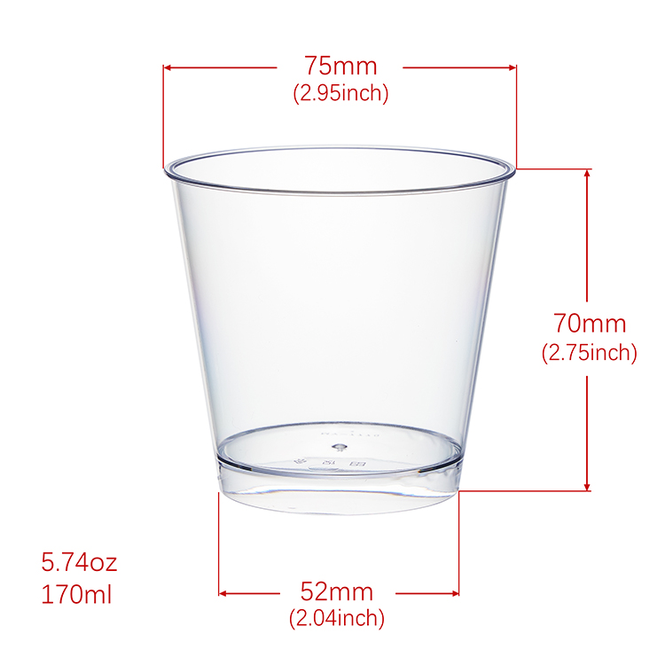 transparent cup