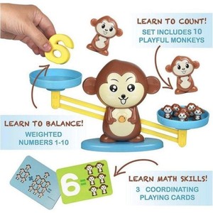 Monkey Balance Math Game for Girl Boy Fun Educational Children Gift Kids Toy <strong>Counting</strong> Number Learning MontessoriToys - Product Image 4