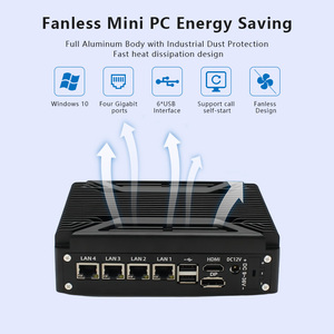 J6412インテルミニコンピュータFanless WiFi/4G COMディスプレイN100 CPU Win10 Linuxオフィスまたは家庭用オプション - Product Image 3