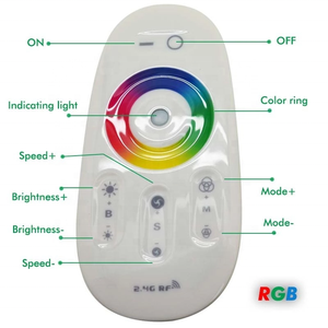 Touchscreen-LED RGB/RGBW-Controller 2.4G Drahtlose DC12-24V Touch RF-Fernbedienung für RGB/RGBW LED-Streifen-LED-Controller