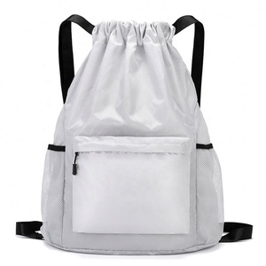 Stock limitado disponible Mochilas de cuerda de nylon personalizadas Bolsa con cordón con multicolor - Product Image 5