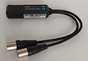 Convertidor de Audio Dante a Audio analógico Salida de Audio XLR Dante Salida analógica de 2 canales Adaptador convertidor Dongle Precio de fábrica - Product Image 3