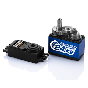 Servomotor sin núcleo para coches de control remoto, servomotor estándar programable de 24kg para buggy de control remoto - Product Image 1