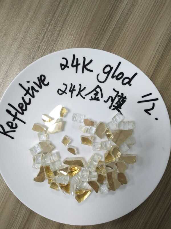 Golden Fire Glass Rocks