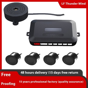 Venta directa de fábrica Instalación simple Sin pantalla 4 Sonda Sin pantalla Radar de estacionamiento Impermeable Zumbador puro Ayuda de marcha atrás - Product Image 3