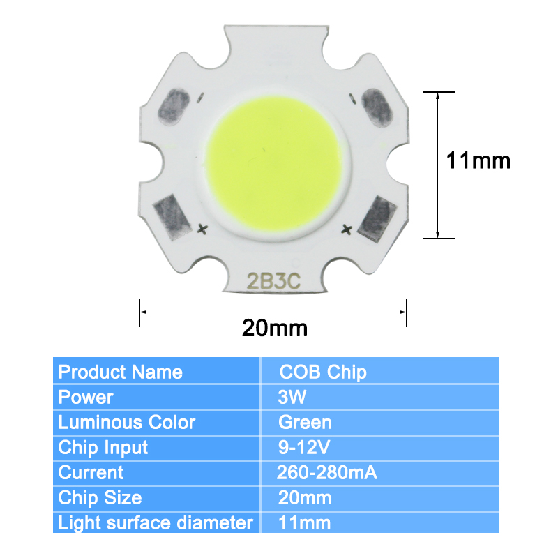 Chip COB Plum Blossom bianco caldo/bianco freddo/rosso/verde/blu/giallo/viola