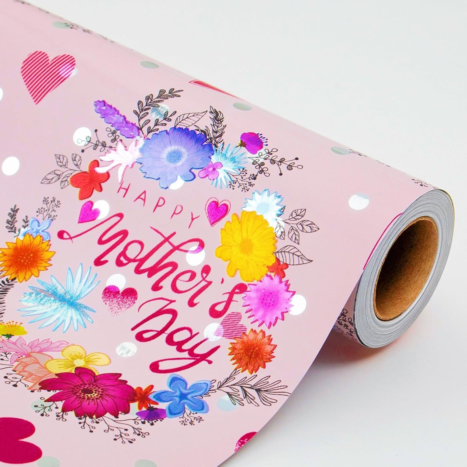 Papier d'emballage à motif floral