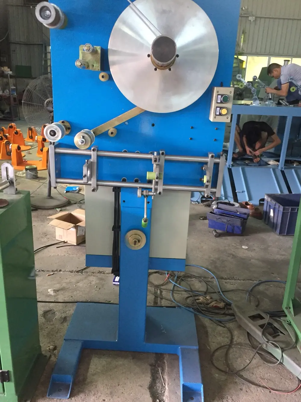 Single-Head Vertical Active Strapping Machine for Cable Manufacturing Equipment