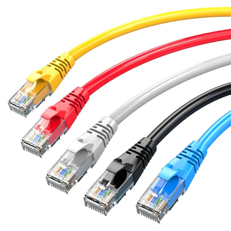 ZHEFAN High Quality ethernet internet lan Sftp Cat6a Cat5 26awg 28awg Cat6 patch cord UTP Cat7 jumper cable STP Patch Cable