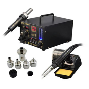 AOYUE 968A + tamir çift numarası ekran sistemi sıcak hava tabancası havya kaynak tablosu duman emici masa 3 in 1 tv tamir - Product Image 2