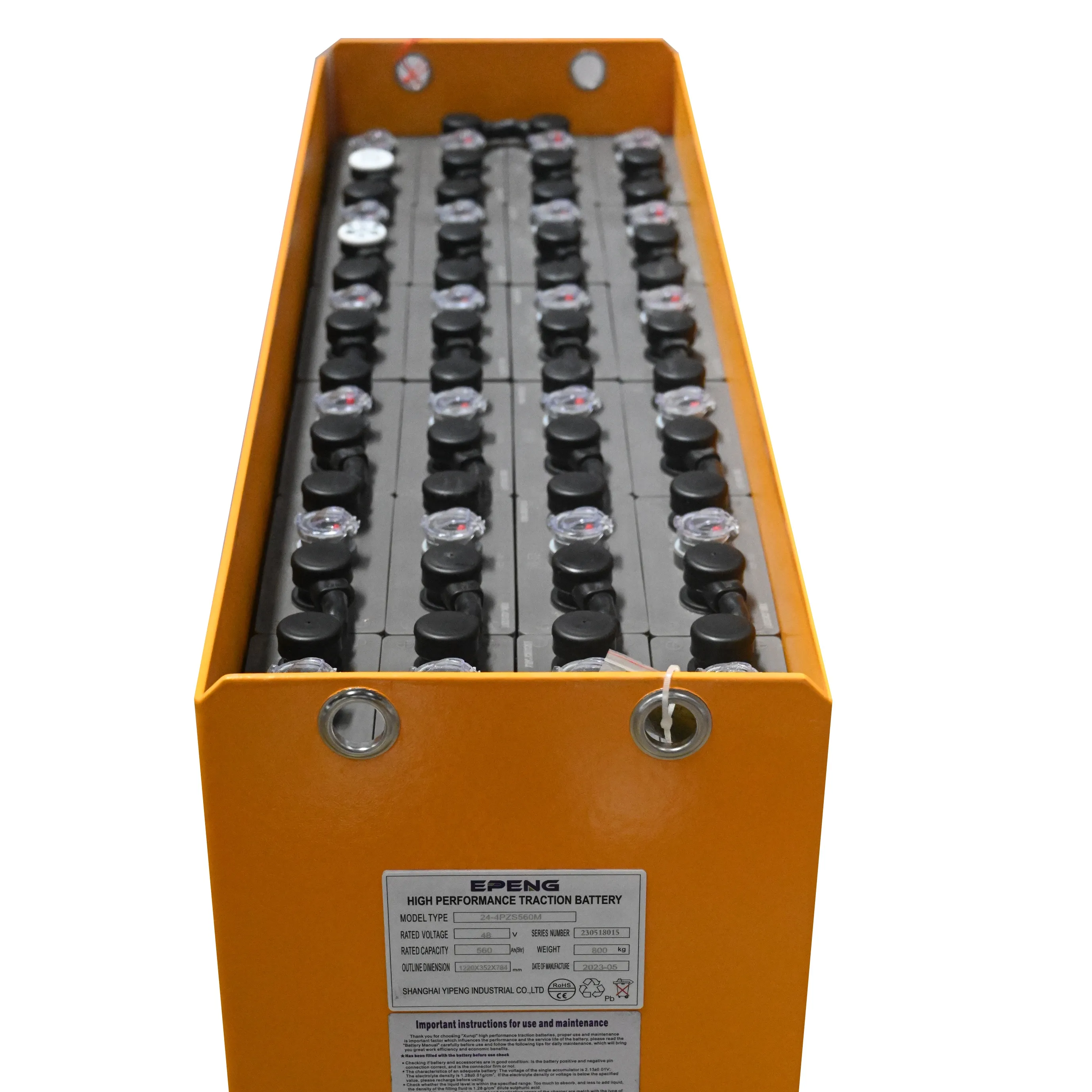 Batterie de traction au plomb haute performance 48V 560Ah batterie de chariot élévateur électrique à longue durée de vie
