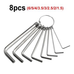 8 cái 1.5-10mm mini Hexagon Hex allen Móc Chìa Khóa thiết lập công nghiệp cấp hợp kim thép công cụ với Torx tip tuốc nơ vít cờ lê Kit - Product Image 3