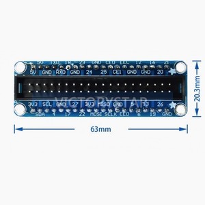 <strong>Compatible</strong> <strong>with</strong> <strong>Raspberry</strong> <strong>PI</strong> <strong>GPIO</strong> adapter board 40 pin for breadboard expansionRaspberry <strong>Pi</strong> dedicated <strong>GPIO</strong> expansion interface S - Product Image 2
