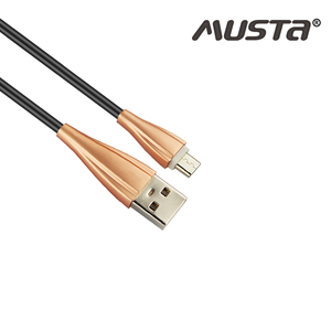用于手机摄像头的高品质3A快速充电金/银/红铜USB a公对C型数据线编织屏蔽