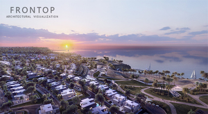 Vista aérea Proyecto Paisaje Presentación inmobiliaria Servicio de diseño de renderizaciones 3D arquitectónicas - Product Image 3