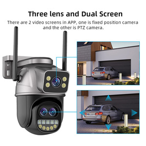 Icsee 9MP 8xZoom çift Lens kablosuz Ptz kamera iki yönlü açık 6MP çift Lens ve çift ekran kamera Wifi 8x çift Lens Ptz kamera - Product Image 6