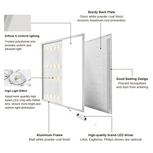 Dahili sürücü 2X2 Led Panel AYDINLATMA özelleştirmek 1200Mm x 600Mm 60X60Cm yuvarlak kare Led Panel lamba Panel AYDINLATMA - Product Image 4