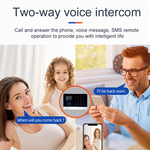 Kit de seguridad inteligente para el hogar, sistema de seguridad automatizado inalámbrico WiFi, teclado táctil, sistema de alarma 4G LTE Tuya - Product Image 4