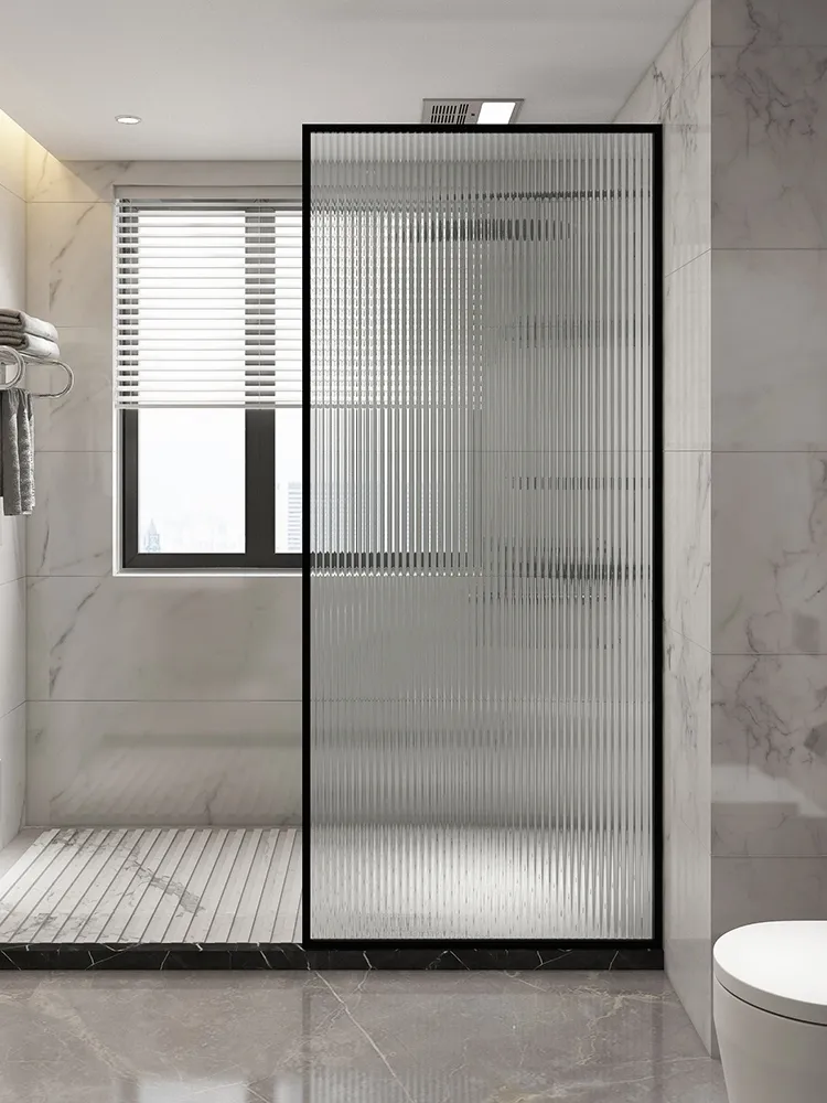 Kamali דירה במלון אלומיניום מסגרת אחת בצורת אמבטיה הזזה זכוכית תא מקלחת חדר דלת מקלחת מסך