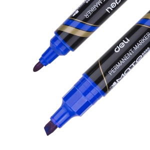 Deli Waterproof Permanent <strong>Marker</strong> 10 Pieces Bullet Point 1.5mm <strong>Chisel</strong> Point 1-6mm Stationery <strong>Marker</strong> - Product Image 4