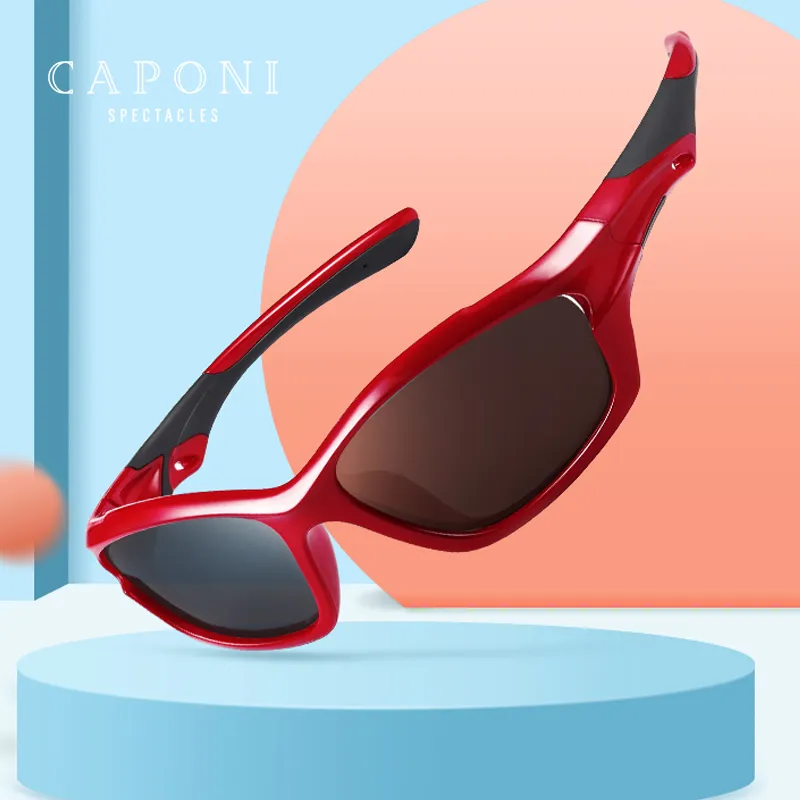 CAPONI — lunettes ombrage de sport pour enfants, accessoires de protection solaire en Silicone, polarisées, pour bébé, nouveau Design populaire en chine, 2020