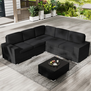 متين مقاوم للماء الروطان للفناء حديقة الفناء لغرفة المعيشة لتناول الطعام فندق شقة الأثاث استخدام - Product Image 2