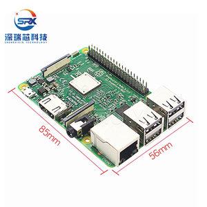 Orijinal ahududu Pi 3B + 4 çekirdekli sensör ile başlangıç kiti PC iletişim ve ağ geliştirme kurulu için Python paketi