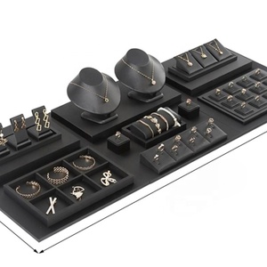 High end luxo metal bonito veludo armazenamento pequena caixa placa chaveiro anel colar <span class=keywords><strong>display</strong></span> stand jóias titular bandeja para loja