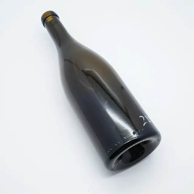 Garrafa de vinho tinto âmbar borgonha de alta qualidade 375ml 500ml 750ml 800ml garrafas de vinho Bordeaux com cortiça