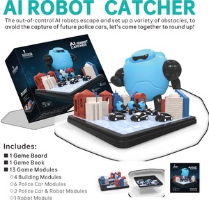 PUNGROW Educational Travel Set AI <strong>Robot</strong> Catcher <strong>Game</strong> Play with Construction Toy <strong>Building</strong> Blocks Set ABS Plastic Educational Toy - Product Image 2