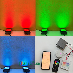 DC 48V Tuya Zigbee Wifi for Bluetooth Wireless Control 48W <strong>60W</strong> 72W RGBWAUV Square Floodlight with SMD <strong>LED</strong> Chip IP65 YY-TG7E - Product Image 5