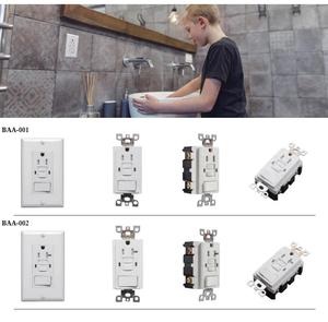 Jiangsu Barep vendita diretta americana Standard Multi funzione UL Listed GFCI presa interruttore 15 AMP con 125V UL94-V2 uso domestico intelligente