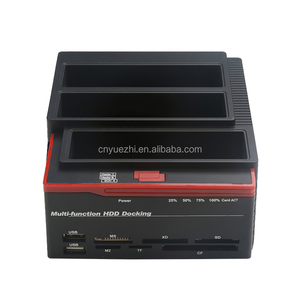 Çift SATA IDE USB3.0 hdd docking istasyonu çevrimdışı klon usb 3.0 evrensel 3 bay IDE SATA hdd docking istasyonu - Product Image 2